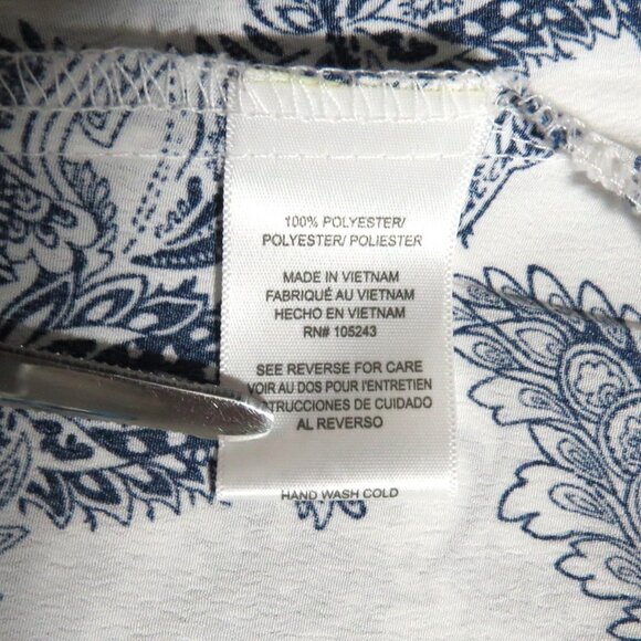 BOBEAU Paisley Blouse Size 1X - Picture 7 of 8